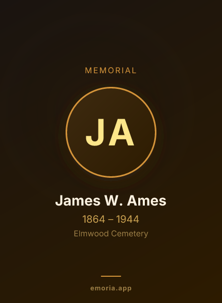 Memorial portrait of James W. Ames