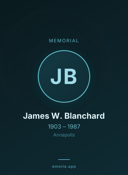 Memorial portrait of James W. Blanchard