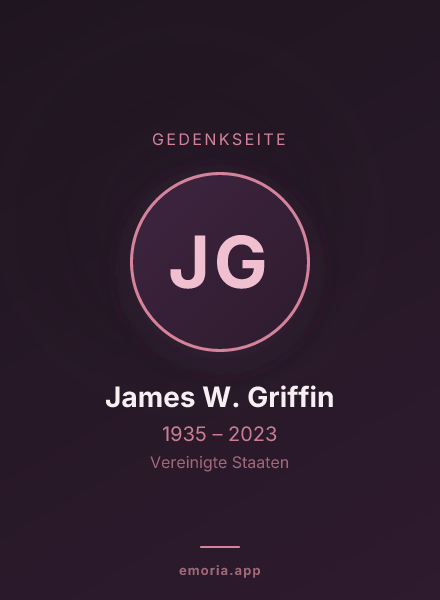 Gedenkportrait von James W. Griffin