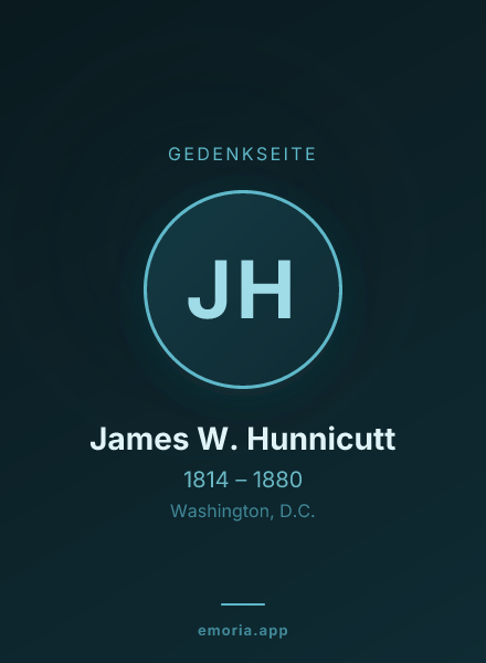 Gedenkportrait von James W. Hunnicutt