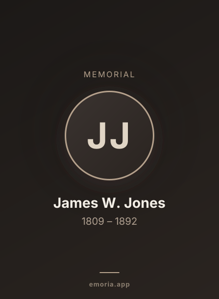 Memorial portrait of James W. Jones