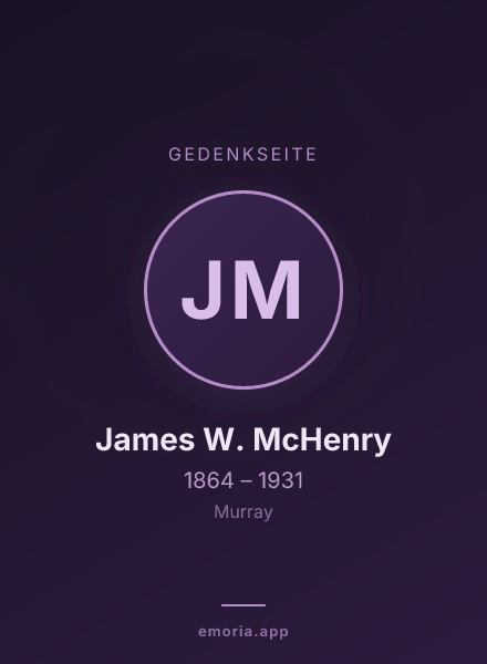Gedenkportrait von James W. McHenry