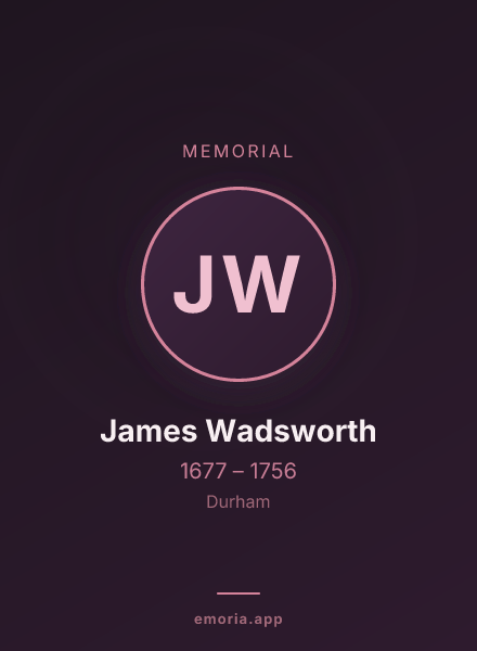 Memorial portrait of James Wadsworth