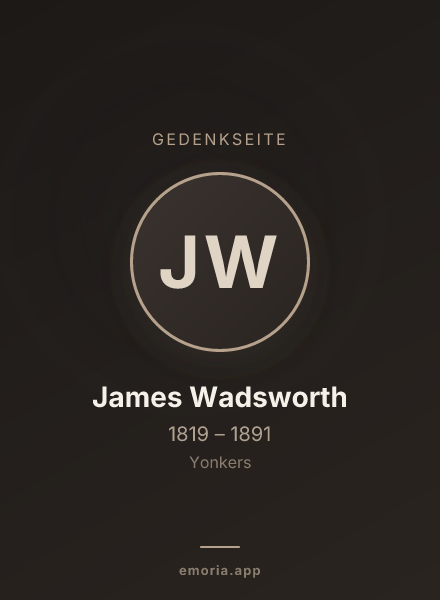 Gedenkportrait von James Wadsworth
