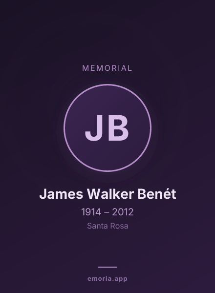 Memorial portrait of James Walker Benét