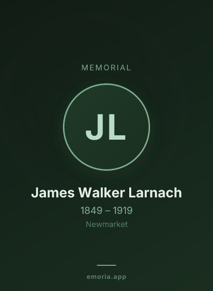 Memorial portrait of James Walker Larnach