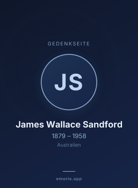 Gedenkportrait von James Wallace Sandford
