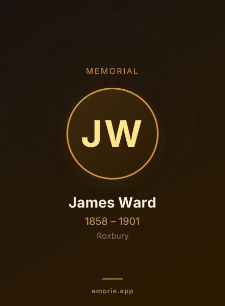 Memorial portrait of James Ward