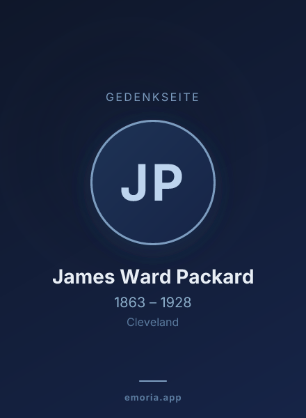 Gedenkportrait von James Ward Packard