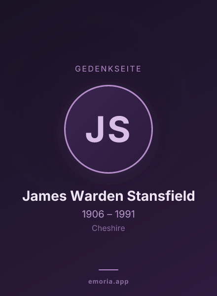 Gedenkportrait von James Warden Stansfield