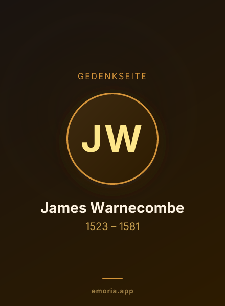 Gedenkportrait von James Warnecombe