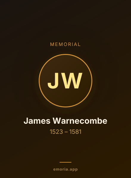 Memorial portrait of James Warnecombe