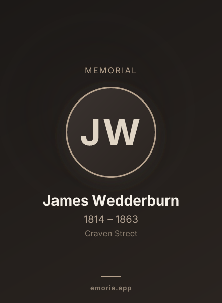 Memorial portrait of James Wedderburn