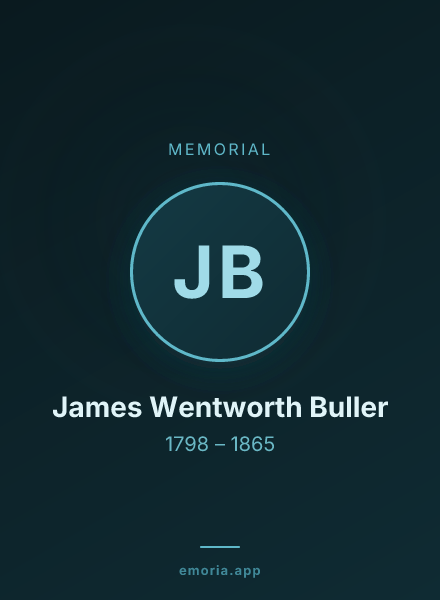 Memorial portrait of James Wentworth Buller
