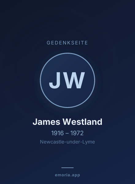 Gedenkportrait von James Westland