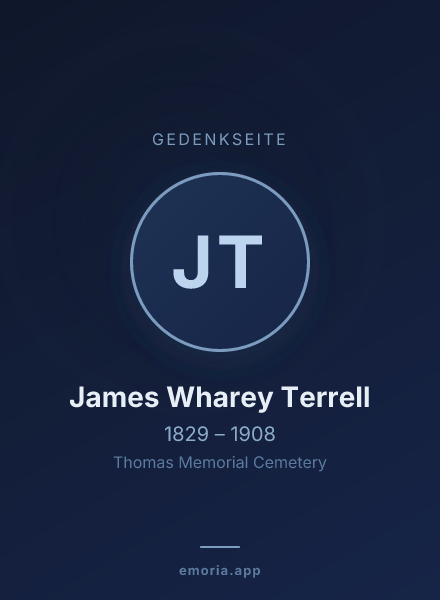 Gedenkportrait von James Wharey Terrell