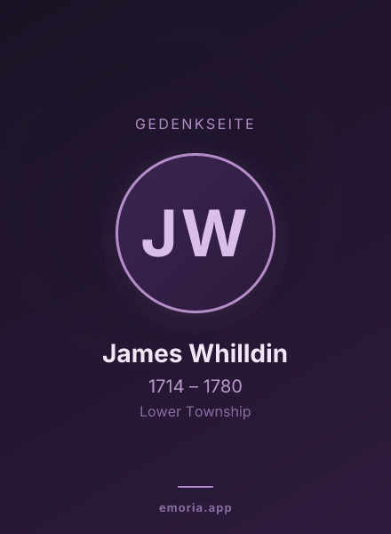 Gedenkportrait von James Whilldin
