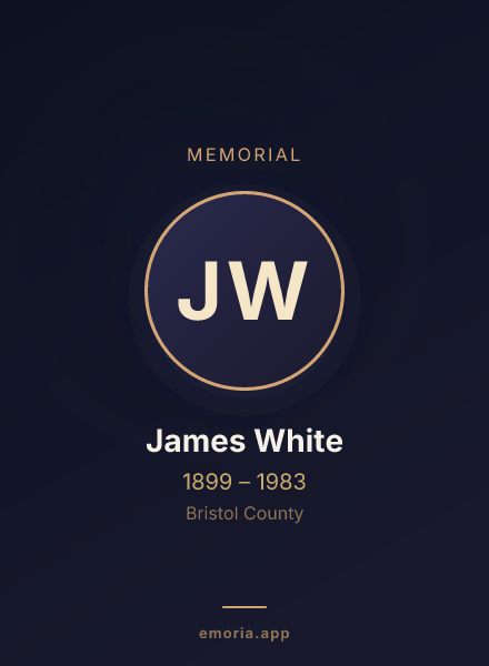 Memorial portrait of James White