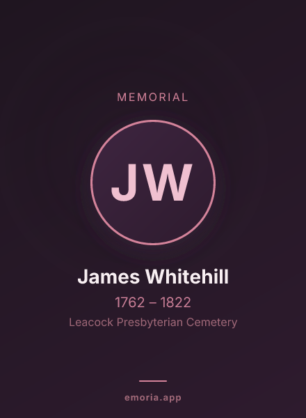 Memorial portrait of James Whitehill