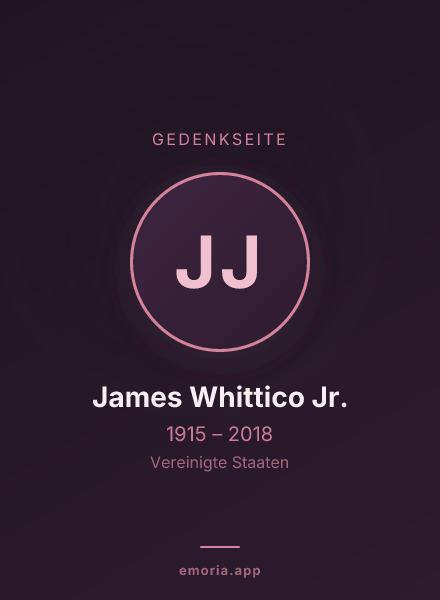 Gedenkportrait von James Whittico Jr.