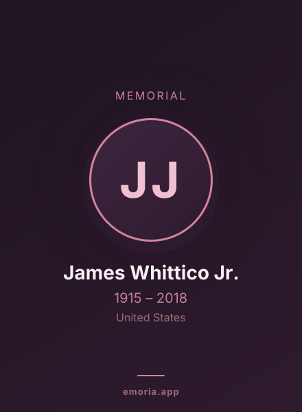Memorial portrait of James Whittico Jr.