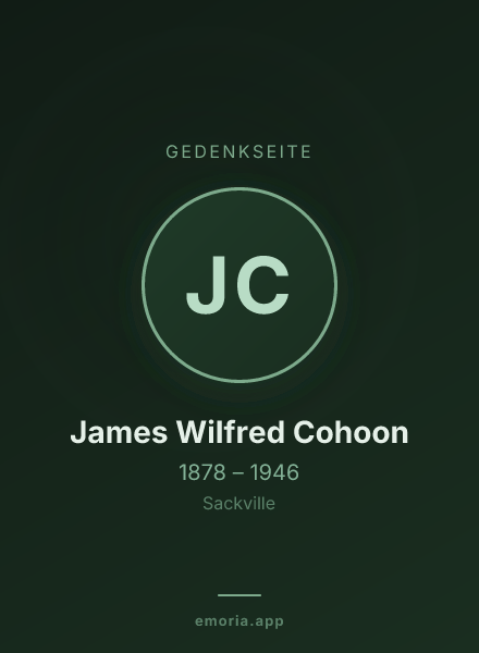Gedenkportrait von James Wilfred Cohoon