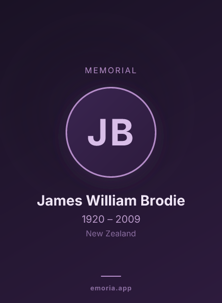 Memorial portrait of James William Brodie
