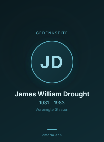 Gedenkportrait von James William Drought