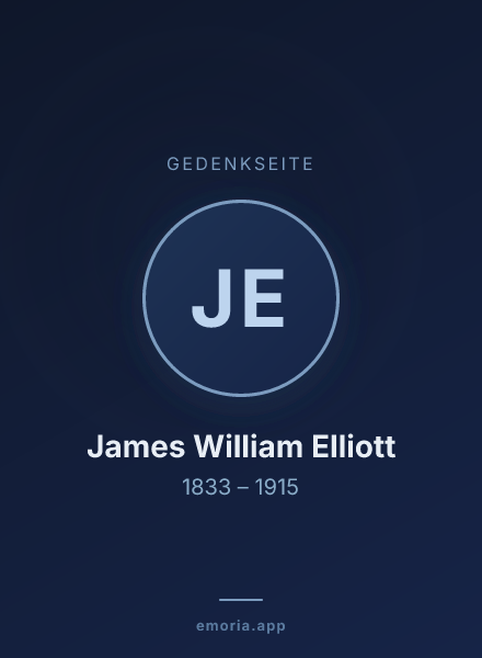 Gedenkportrait von James William Elliott
