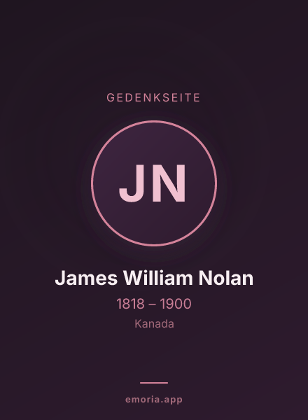 Gedenkportrait von James William Nolan