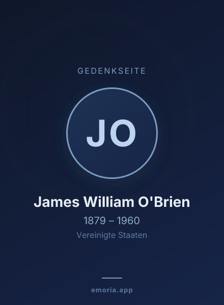 Gedenkportrait von James William O'Brien