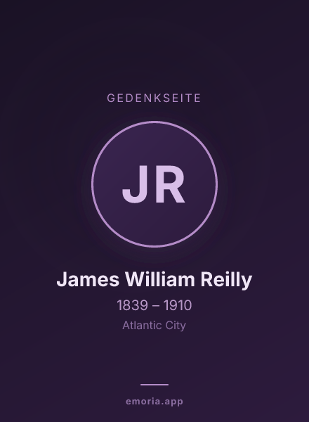 Gedenkportrait von James William Reilly