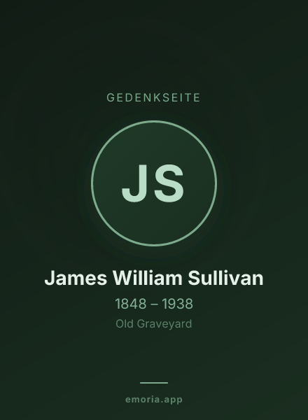 Gedenkportrait von James William Sullivan
