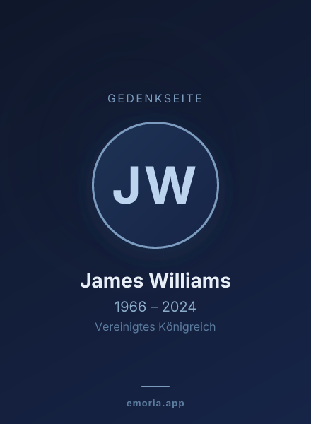Gedenkportrait von James Williams