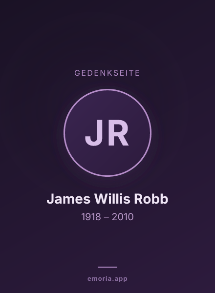 Gedenkportrait von James Willis Robb