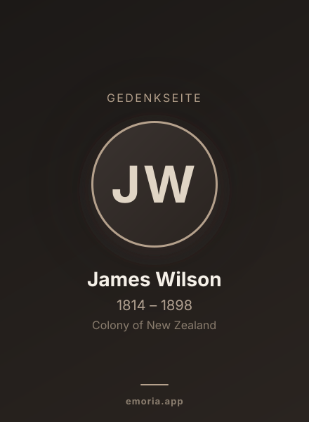 Gedenkportrait von James Wilson