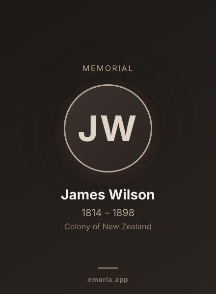 Memorial portrait of James Wilson