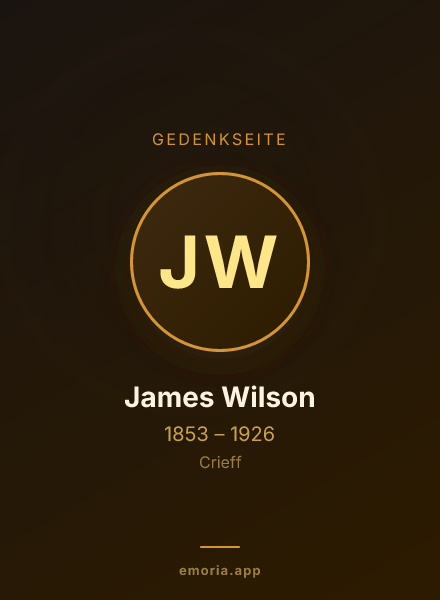 Gedenkportrait von James Wilson