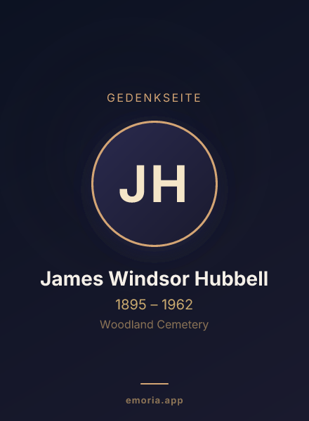 Gedenkportrait von James Windsor Hubbell