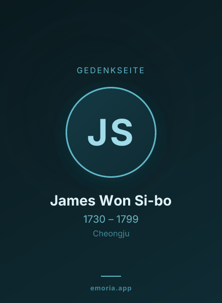 Gedenkportrait von James Won Si-bo