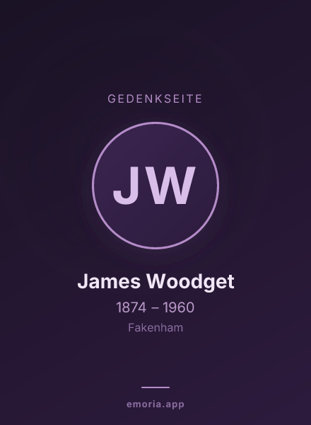 Gedenkportrait von James Woodget