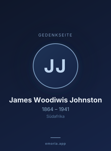 Gedenkportrait von James Woodiwis Johnston