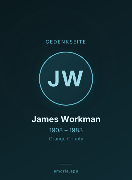 Gedenkportrait von James Workman