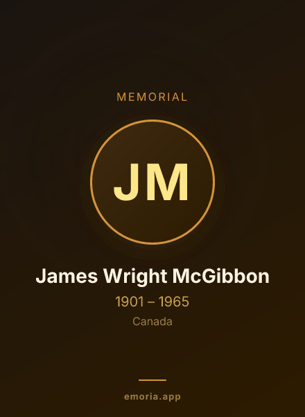 Memorial portrait of James Wright McGibbon