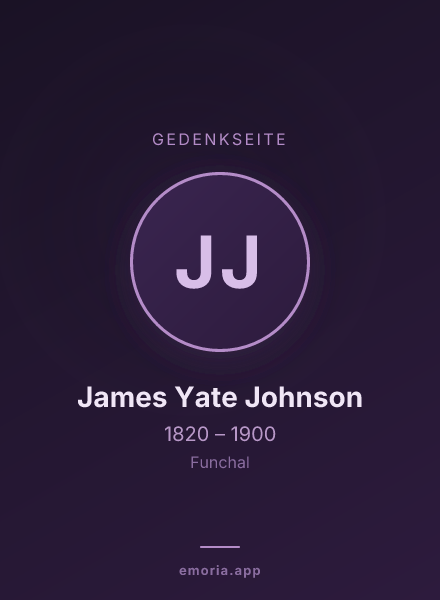 Gedenkportrait von James Yate Johnson