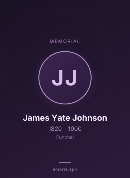Memorial portrait of James Yate Johnson