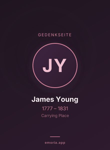 Gedenkportrait von James Young