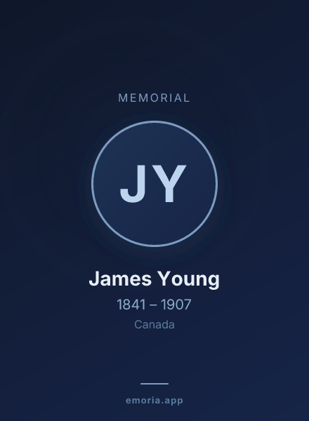 Memorial portrait of James Young