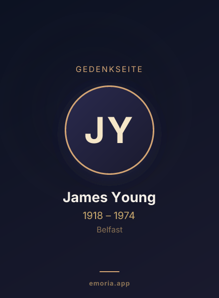 Gedenkportrait von James Young