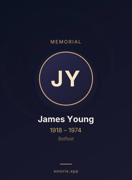 Memorial portrait of James Young